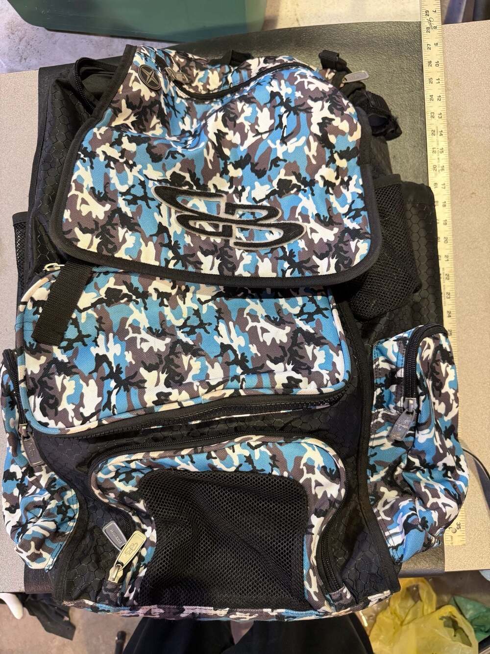 Boombah Blue Camo Baseball Softball Equipment Backpack